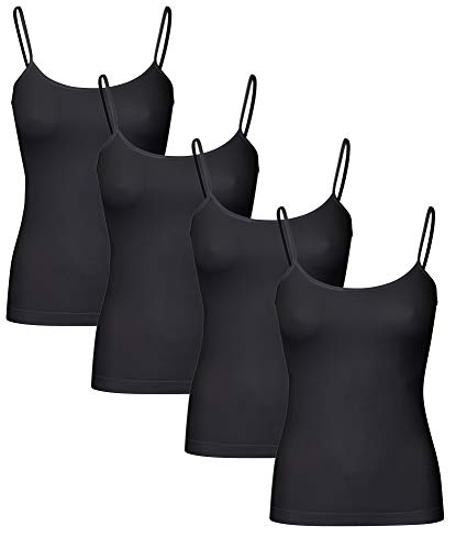 r-dessous 2-4 - 6 Damen Hemdchen Träger Unterhemd nahtlos Microfaser Groesse: S/M von r-dessous