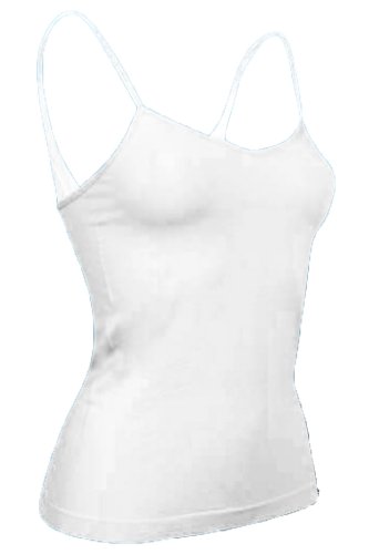 r-dessous 2 Stück Damen Unterhemd en Trägerhemd Seamless Microfaser Unterwäsche Weiss Groesse: XXL/XXXL von r-dessous