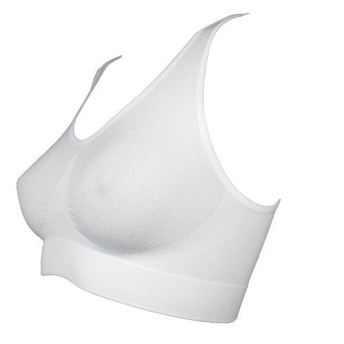 r-dessous 2 Stück nahtlos Soft Cup Sport BH Form Figur Bustier Top ohne Bügel Microfaser BH Bra Groesse: XXL/XXXL von r-dessous