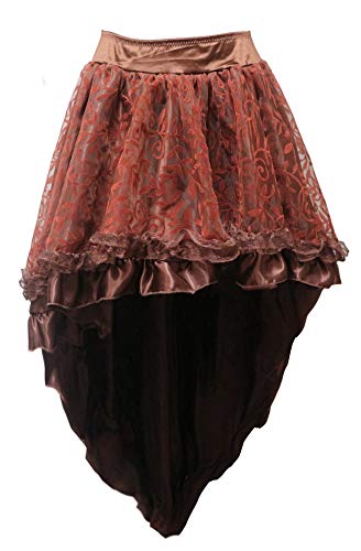 r-dessous Damen Rock schwarz Burleske Victorian Gothic Steampunk Skirt Corsage Chiffon ÃœbergröÃŸen Vintage Groesse: 2XL/4XL von r-dessous