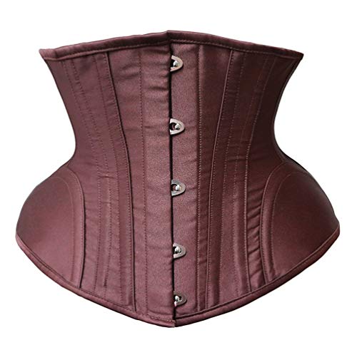 r-dessous Damen Unterbrust Corsage schwarz Taillen Mieder Korsett Schnür Corset Steampunk Gothic Übergrößen Groesse: 4XL von r-dessous