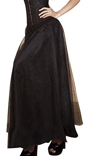 r-dessous Langer schwarzer Rock Corsagenrock Groesse: 4XL von r-dessous