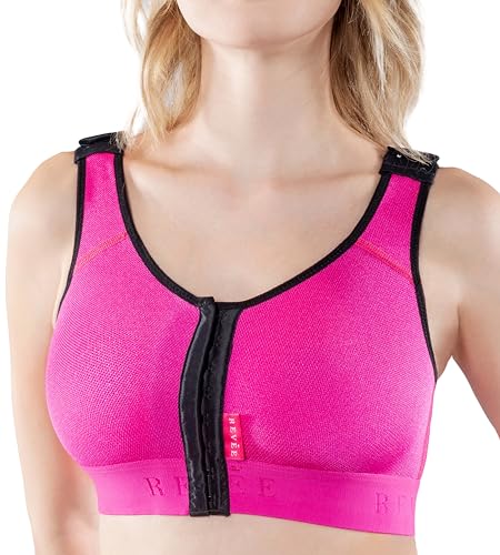 REVÉE Post-Operator-BH für Mastoplastik, reduzierend, bequemer BH für Damen, bequem, Sport-BH für Damen, starke Unterstützung, Schwangerschafts-BH, fuchsia, X-Large von REVEE