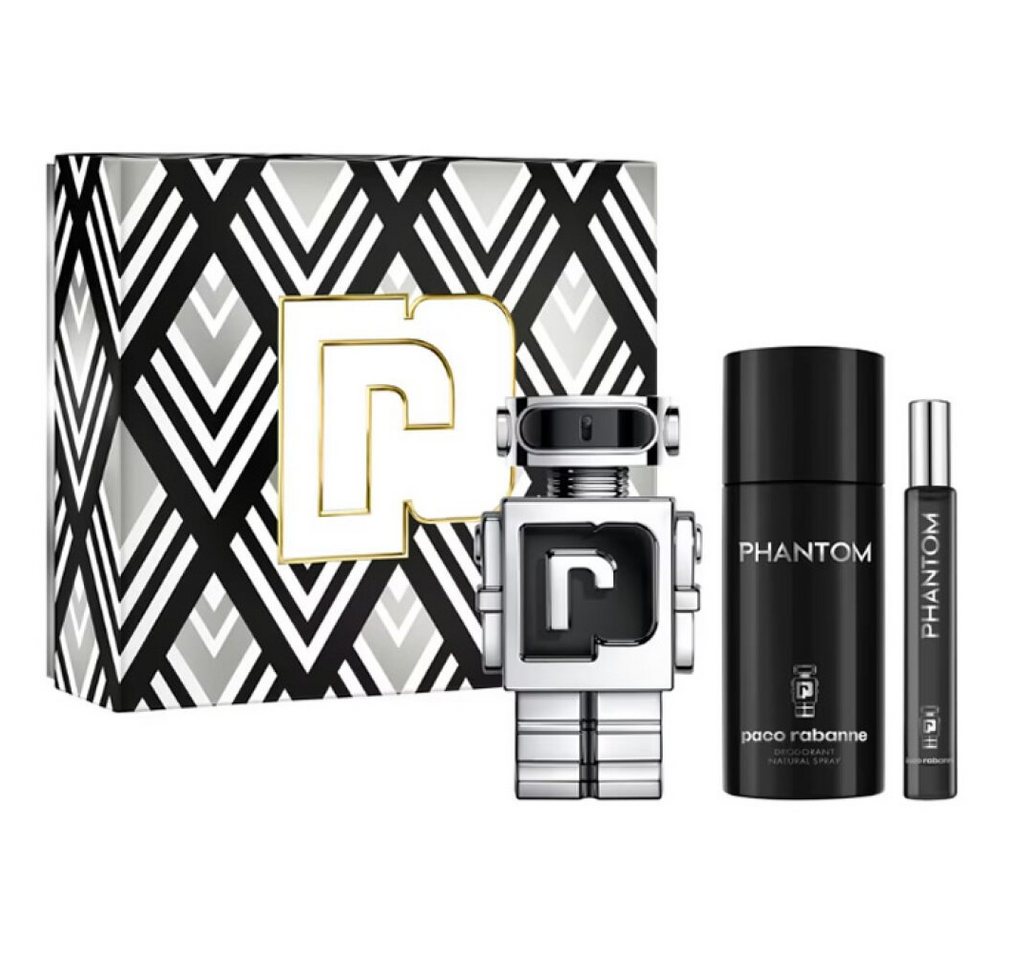 rabanne Duft-Set Paco Phantom Eau de Toilette Spray 100ml Set 3 Artikel von rabanne