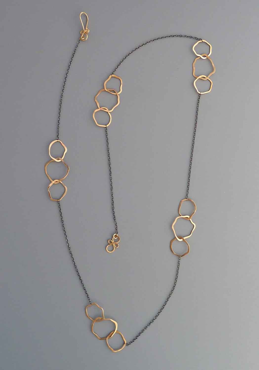 Lange Halskette Mit Organic Gold Filled Gliedern, Rachel Wilder Handmade Jewelry von rachelwilder