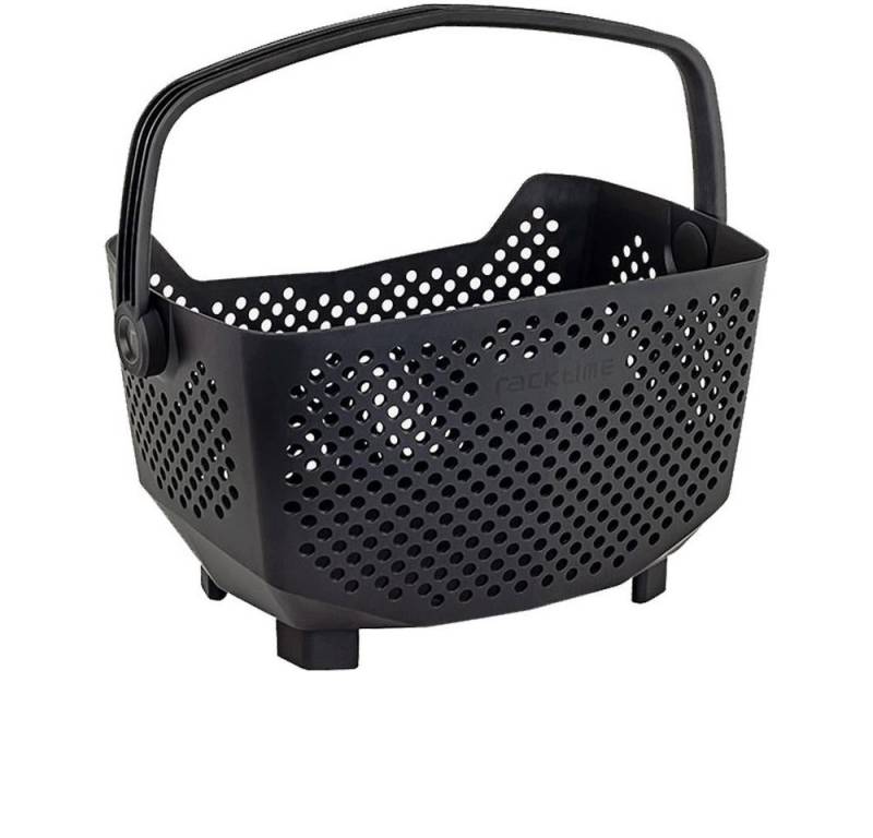 racktime Fahrradkorb Racktime Korb Bask-it EDGE 20l schwarz Kunststoff recyclebar Ohne Adap von racktime