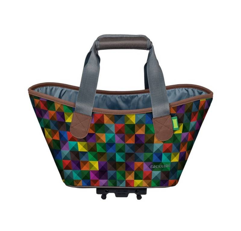 racktime Fahrradkorb System Einkaufstasche Agnetha parrot, mit Snapit Adapter von racktime