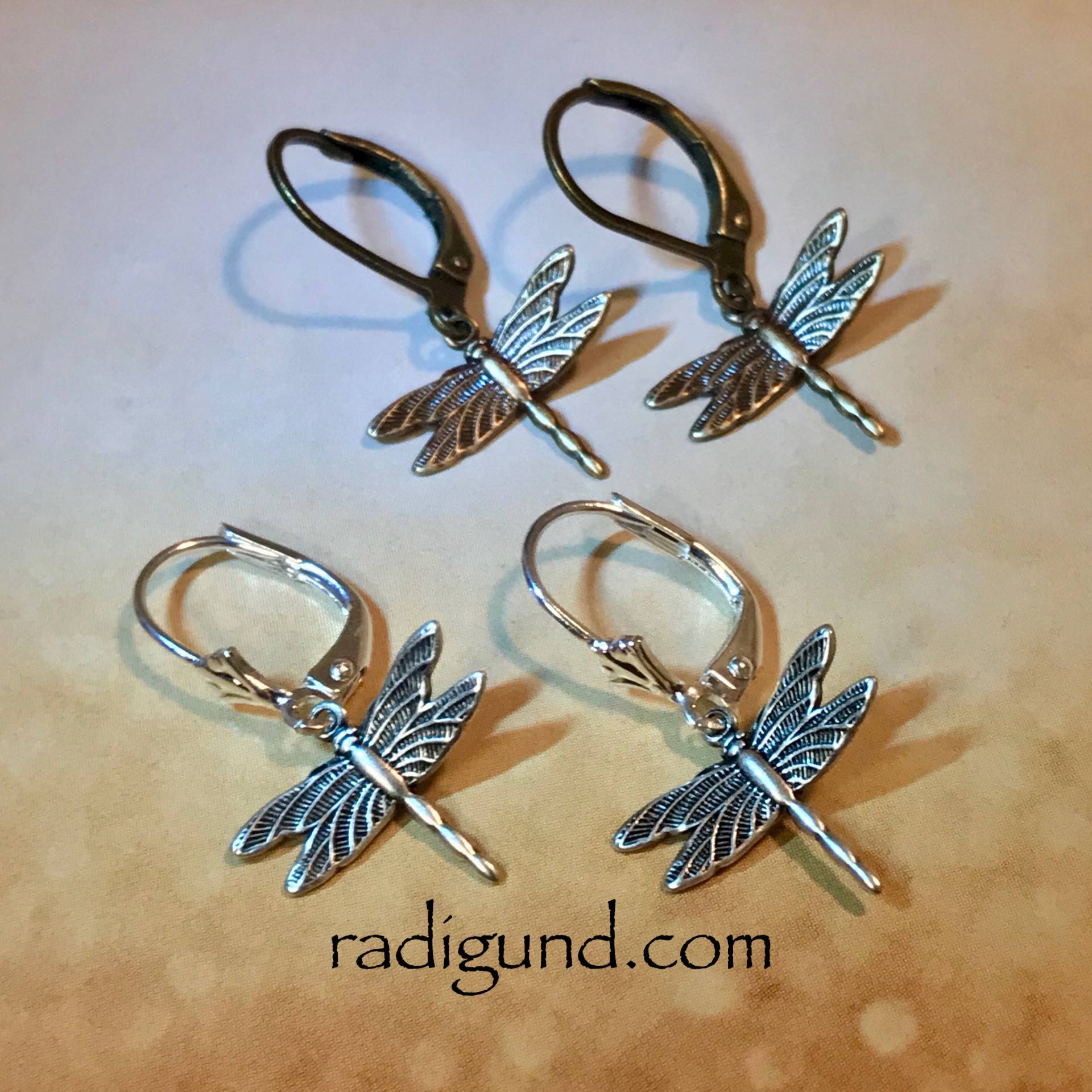 Libelle Ohrringe ~ Outlander Inspiriert Silber Bronze Libelle Ohrringe ~ Outlander Inspiriert Silber Bronze von radigund