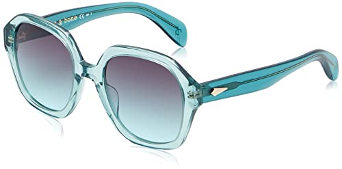 Rag&Bone Unisex Rnb1063/s Sunglasses, ZI9/IB Teal, 66 von rag & bone