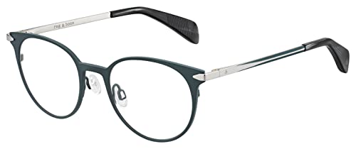 Rag&Bone Unisex Rnb3011 Sunglasses, Matte Blue Palladium, 48 von rag & bone