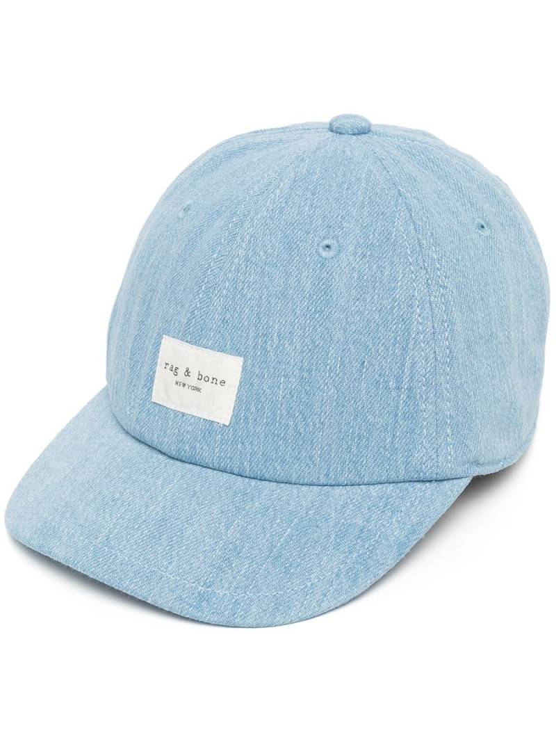 rag & bone Addison Baseballkappe - Blau von rag & bone