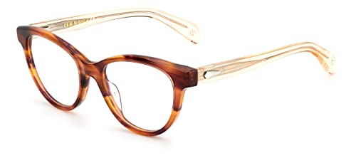 rag & bone Damen Rnb3048 Sonnenbrille, Braun/Horn, 62 von rag & bone