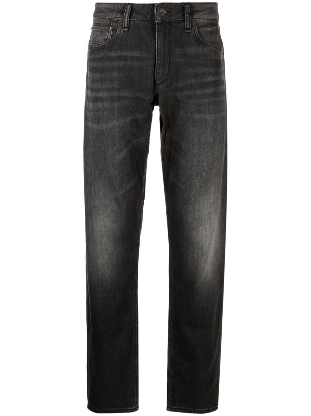 rag & bone Halbhohe Fit 3 Slim-Fit-Jeans - Schwarz von rag & bone