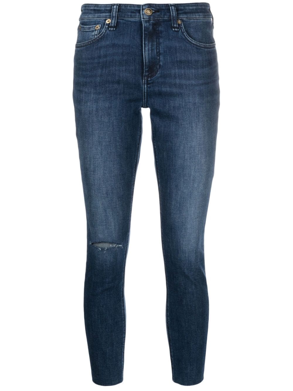 rag & bone Halbhohe Cate Skinny-Jeans - Blau von rag & bone