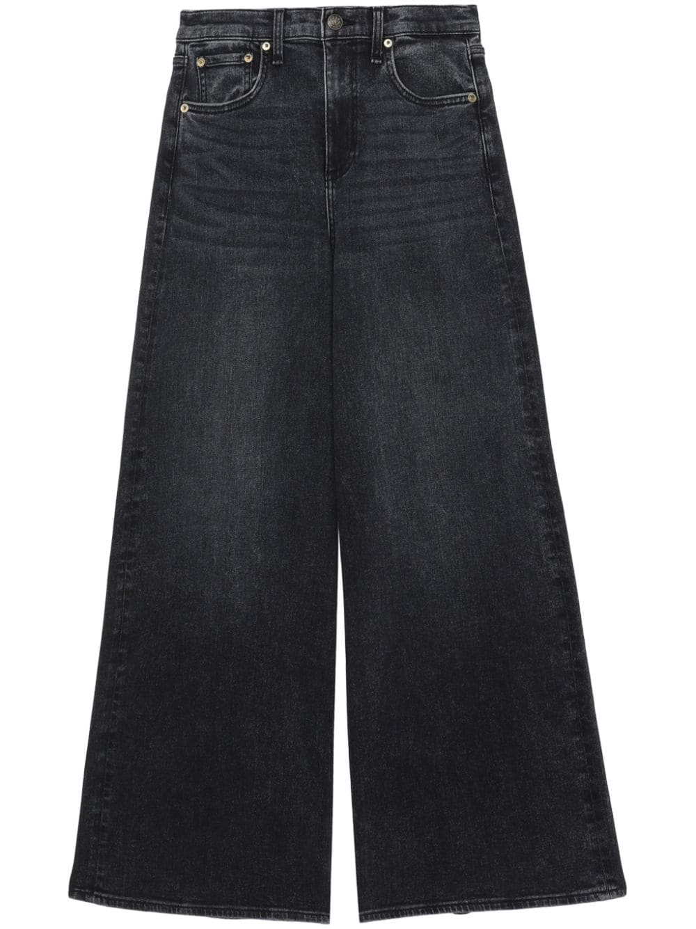 rag & bone Logan Jeans mit hohem Bund - Schwarz von rag & bone