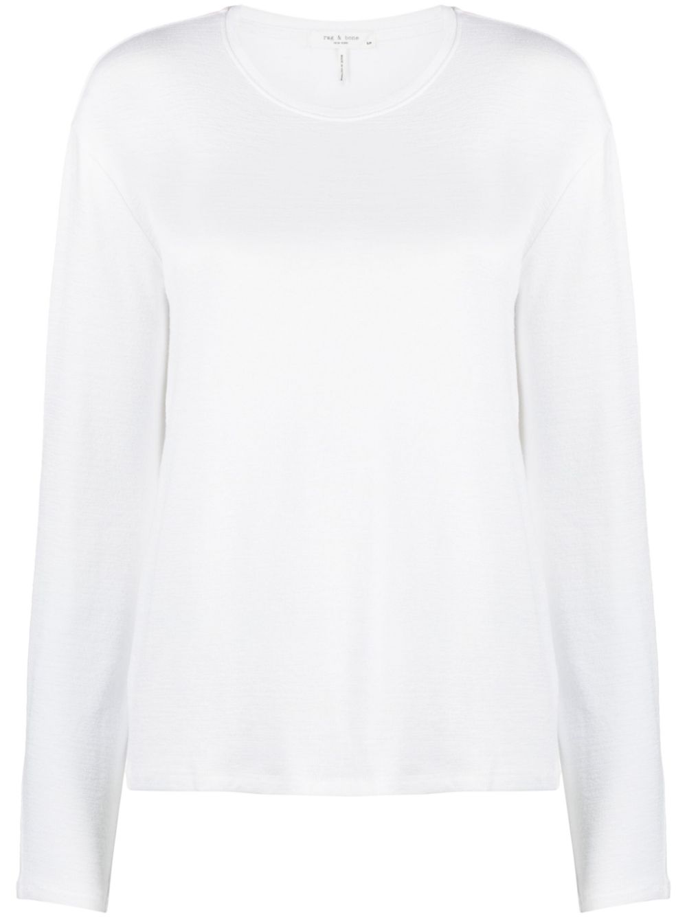 rag & bone Pullover aus geripptem Strick - Weiß von rag & bone