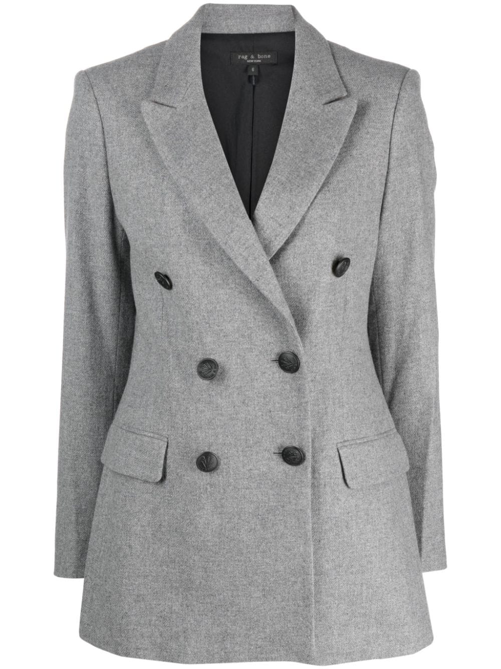 rag & bone Doppelreihiger Blazer - Grau von rag & bone