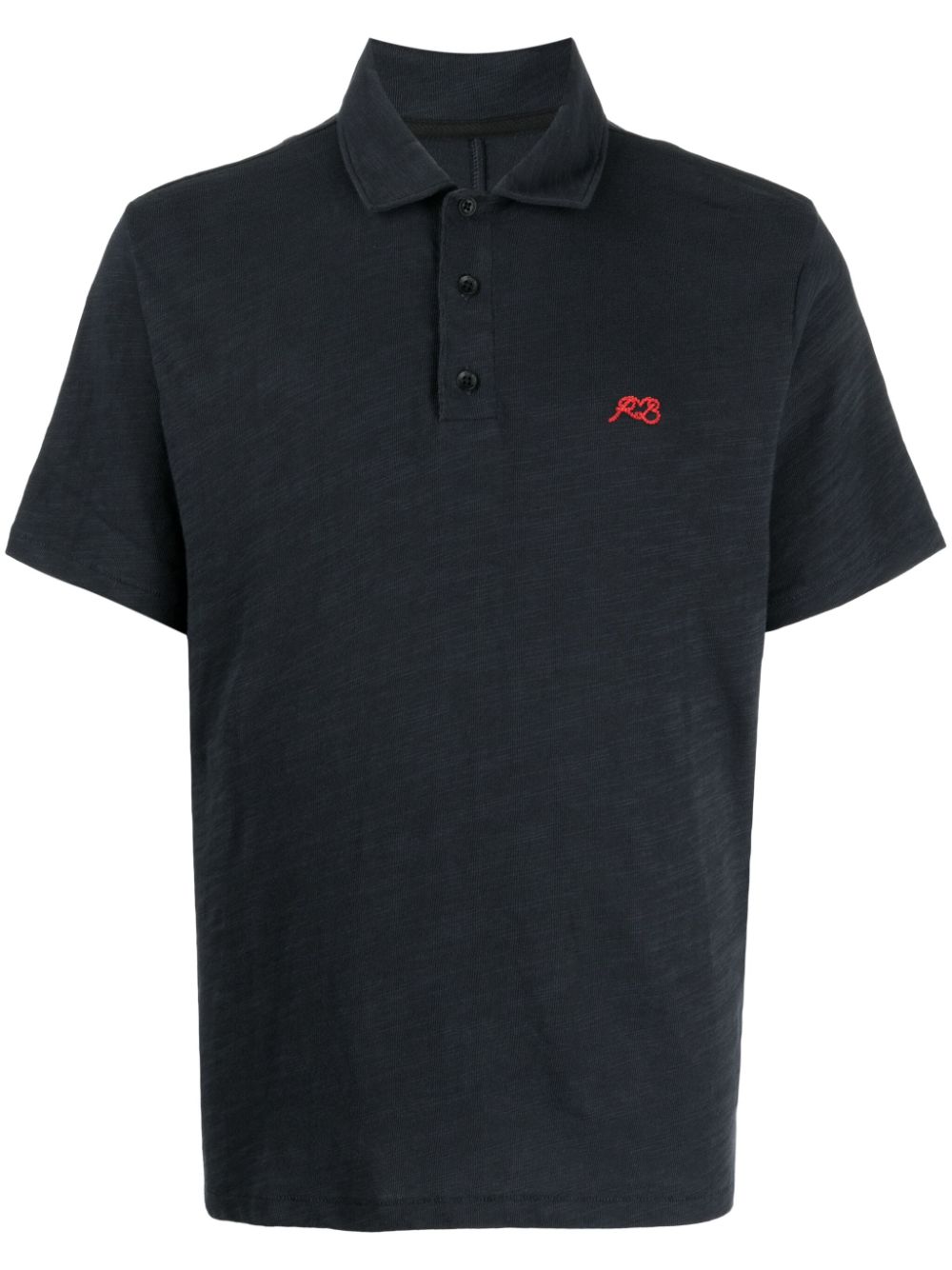 rag & bone Poloshirt mit Logo-Stickerei - Blau von rag & bone