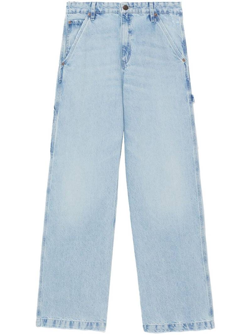 rag & bone Gerade Jeans mit Logo-Patch - Blau von rag & bone