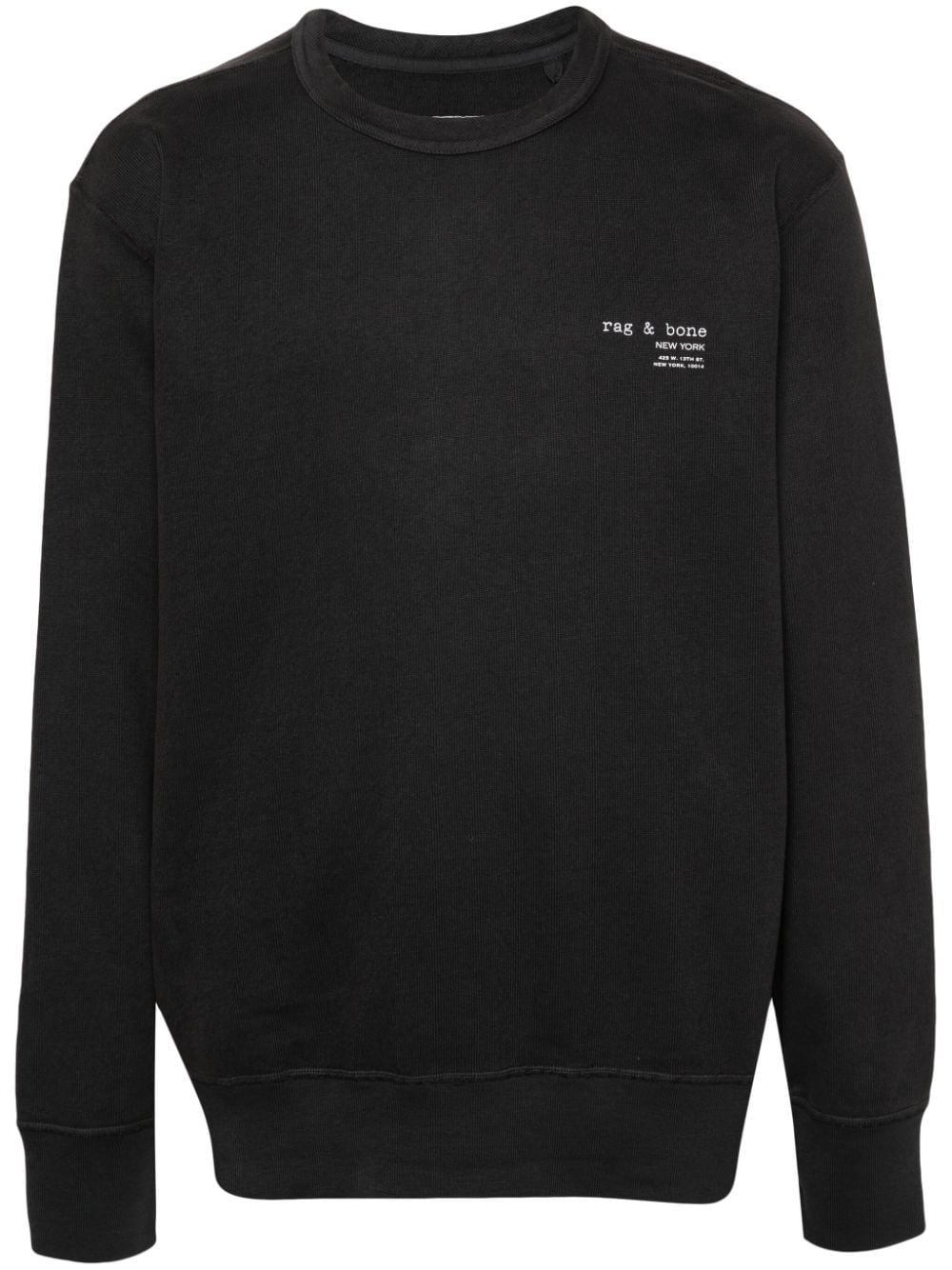 rag & bone Sweatshirt mit Logo-Print - Schwarz von rag & bone