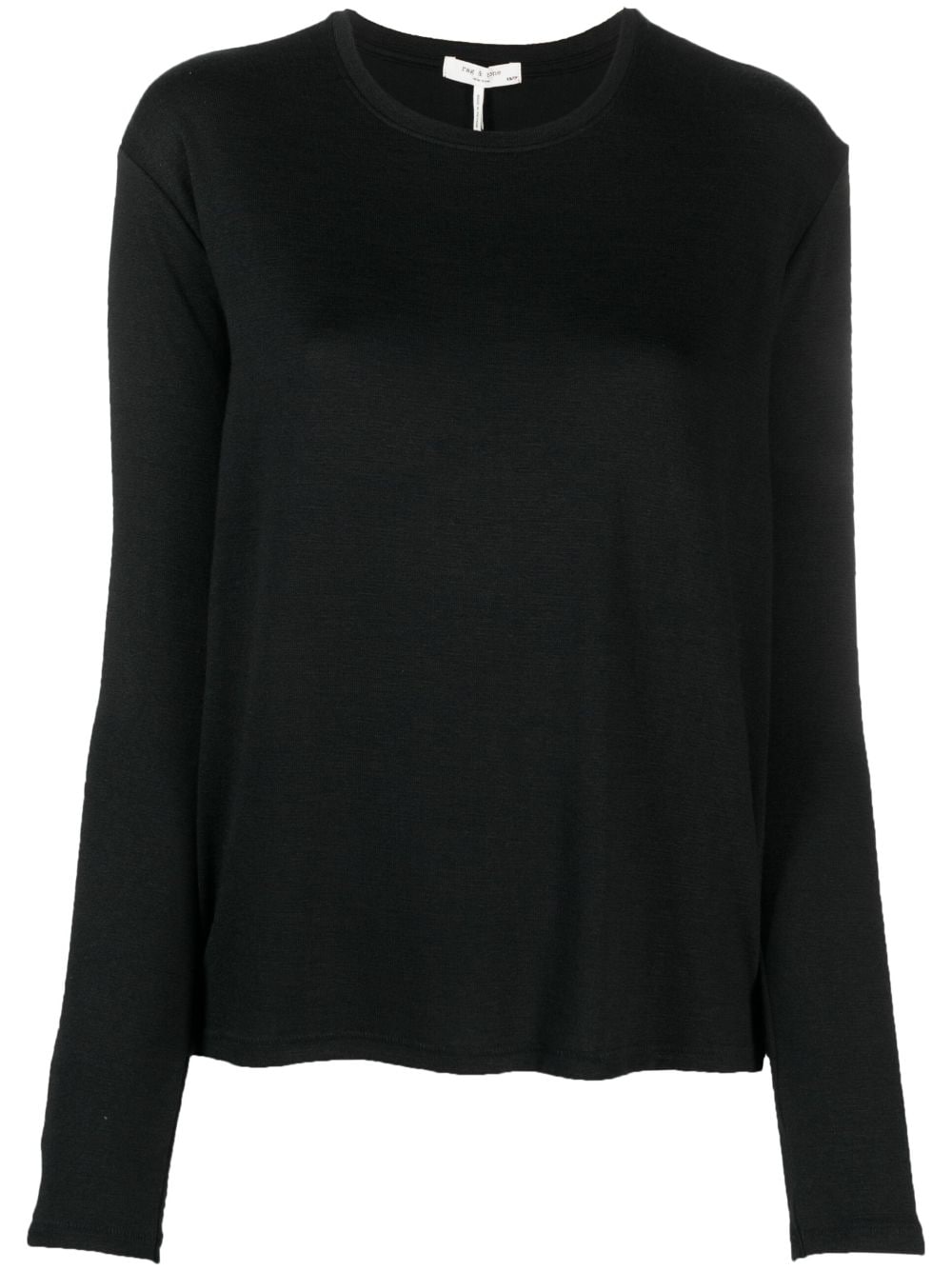 rag & bone Klassisches Langarmshirt - Schwarz von rag & bone