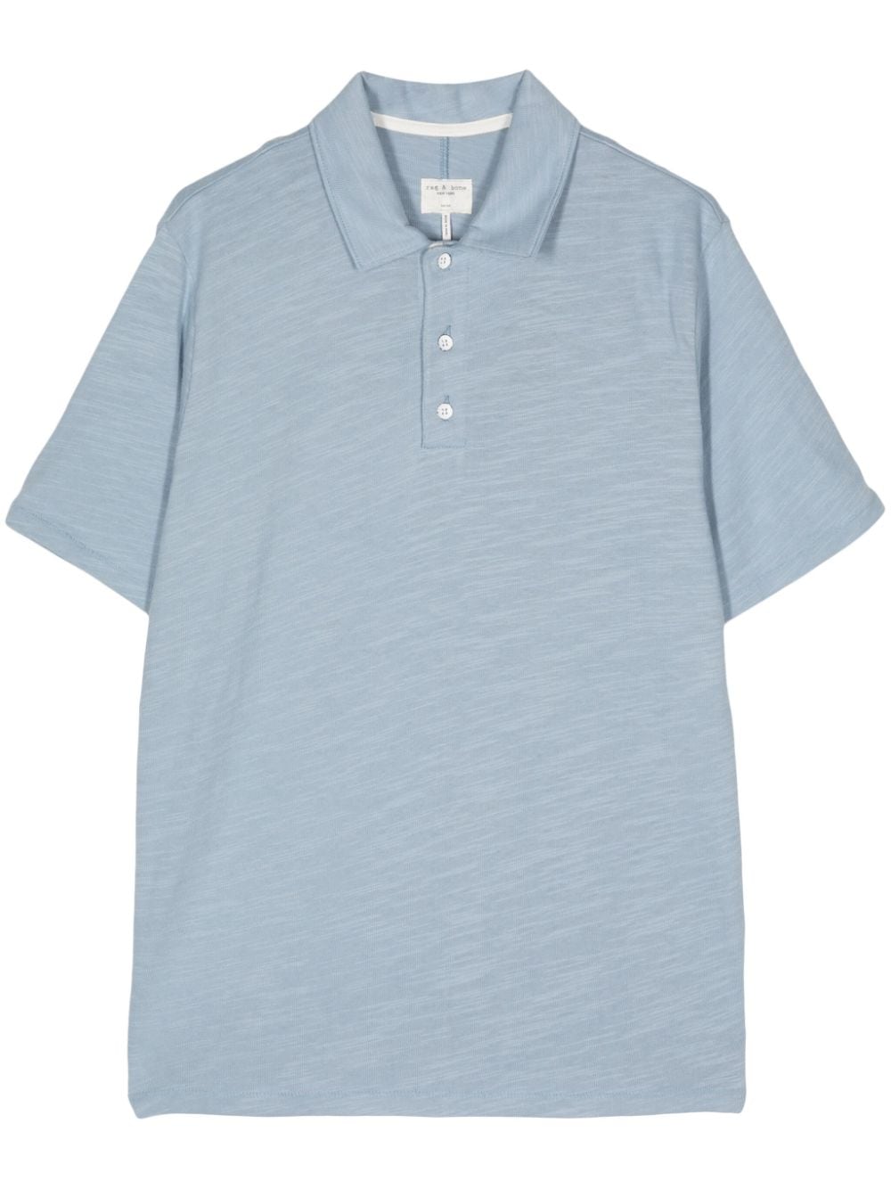 rag & bone Poloshirt mit kurzen Ärmeln - Blau von rag & bone