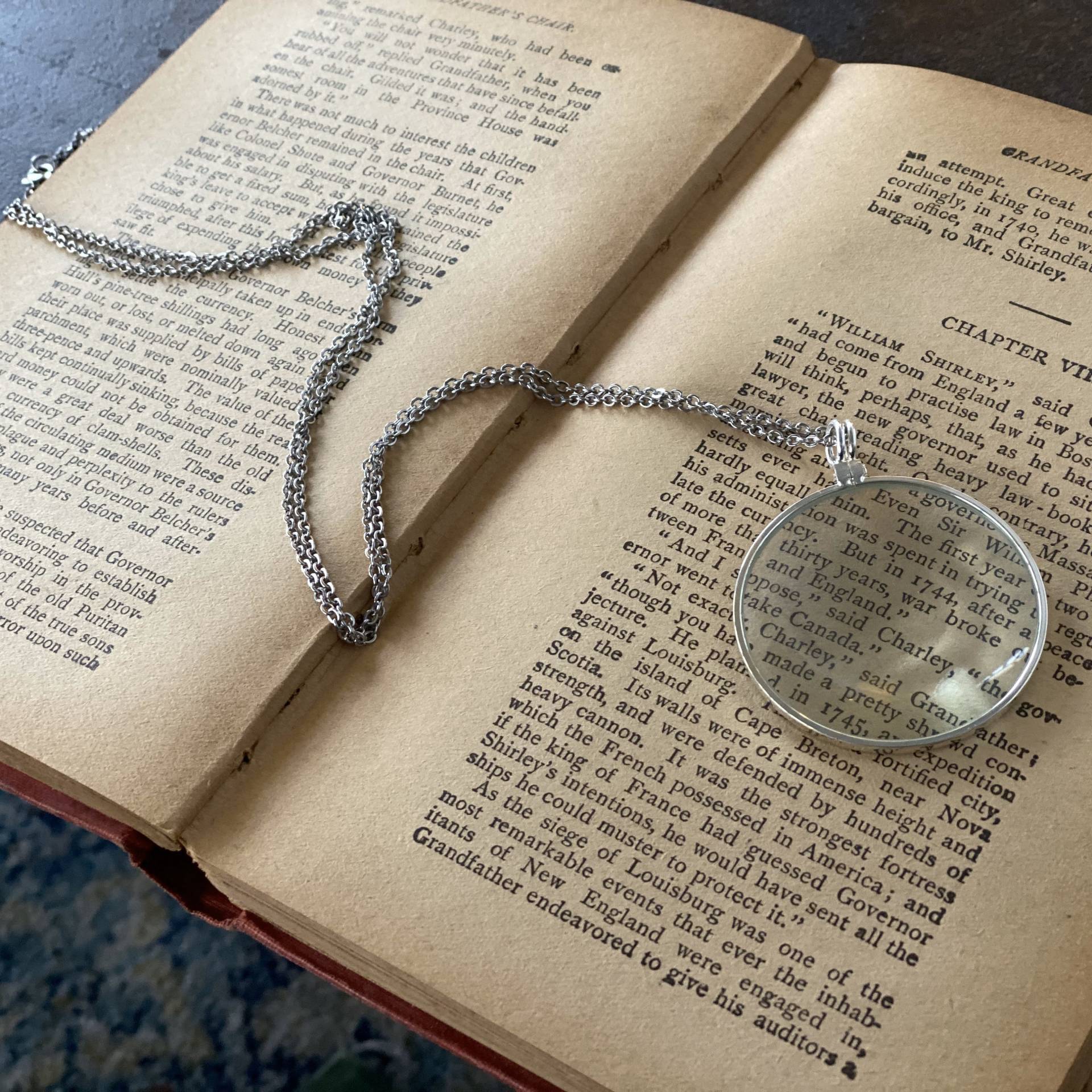 Lupe Monokel Anhänger Nützliche Halskette in Antike Messing Oder Silber - Durchdacht Vintage Style Hand Objektiv Geschenk Für Mama Lupe Monokel Anhänger Nützliche Halskette in Antike Messing Oder Silber - Durchdacht Vintage Style Hand Objektiv Geschenk Für Mama von ragtrader