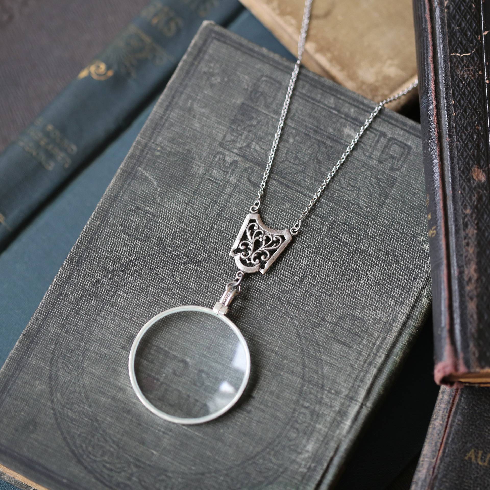 Monokel Anhänger in Antiqued Silber Oder Messing Monokel Anhänger in Antiqued Silber Oder Messing von ragtrader