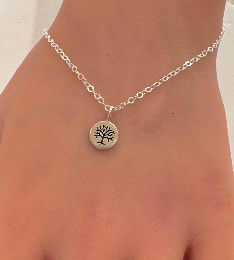 Sterling Silber Stammbaum Anhänger Halskette Symbol Des Wachstums von rainbowearring1