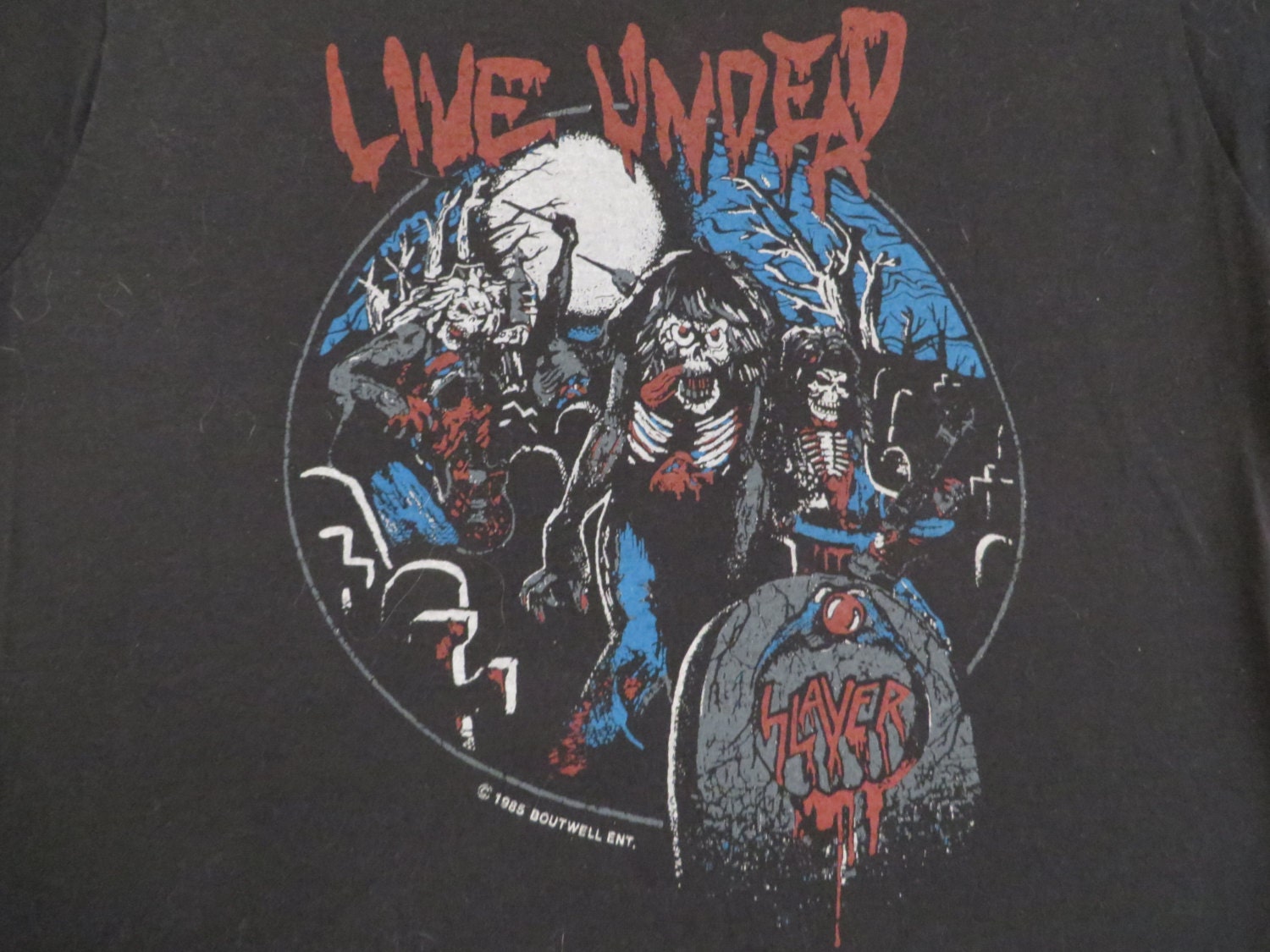 Slayer 1985 Tour-T-Shirt Slayer 1985 Tour-T-Shirt von rainbowgasoline
