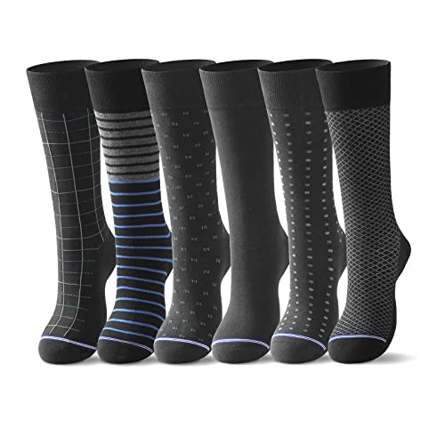 raku. Socken Herren 39-42, sneaker herrensocken 6 Paar Classic Atmungsaktive Baumwolle Komfortbund für Business Freizeit Arbeitssocken Anzug-Geschenkpack(Grau,39-42) von raku.