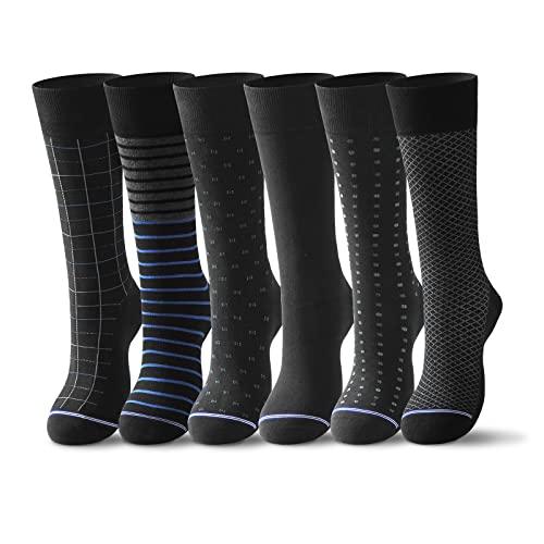 raku. Socken Herren 39-42, sneaker herrensocken 6 Paar Classic Atmungsaktive Baumwolle Komfortbund für Business Freizeit Arbeitssocken Anzug-Geschenkpack(Schwarz,39-42) von raku.
