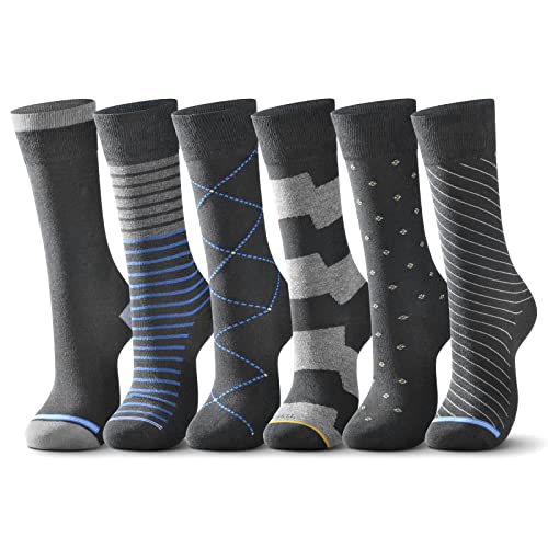 raku. Socken Herren 43-46, sneaker herrensocken 6 Paar Classic Atmungsaktive Baumwolle Komfortbund, Ideal für Business Freizeit Arbeitssocken Anzug-Geschenkpack(Dunkelgrau,43-46) von raku.