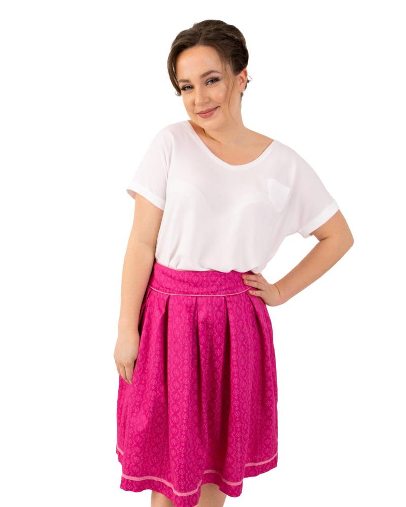 Trachtenrock Damenrock Rock Alexandra Pink Gr. 34-46 von Lapeyatextiles