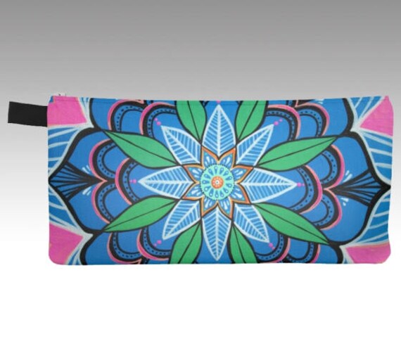 Clutch Tasche "Begin Innerhalb" - Boho Handtasche Mandala Federmäppchen Make-Up Handytasche Geldbörse" von randiOsullivan