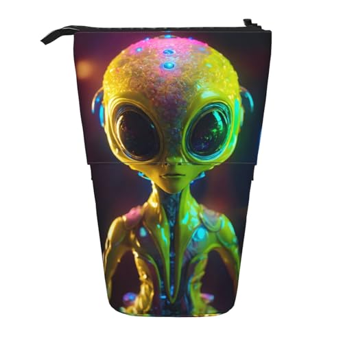rannsut Teleskop-Federmäppchen mit Alien-Planeten-Druck, Stiftehalter, Organizer, Kosmetiktasche für Damen und Herren rannsut Teleskop-Federmäppchen mit Alien-Planeten-Druck, Stiftehalter, Organizer, Kosmetiktasche für Damen und Herren von rannsut