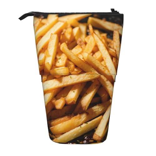 rannsut Teleskop-Federmäppchen mit Fast Food-Druck, Stifthalter, Organizer, Kosmetiktasche für Damen und Herren von rannsut