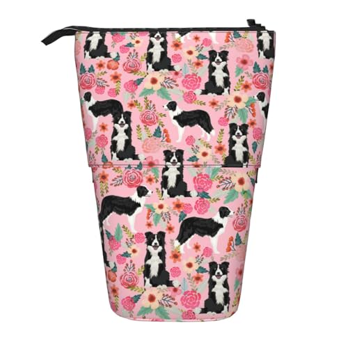 rannsut Teleskop-Federmäppchen mit Hunde-Aufdruck, Stifthalter, Organizer, Kosmetiktasche für Damen und Herren von rannsut