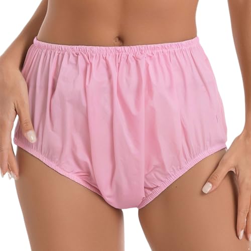 ranrann Windelhülle für Erwachsehe Windelhose Wachbar Wasserdicht Inkontinenz-Slip Stoffwindel Auslaufsichere Unterwäsche Rosa L von ranrann