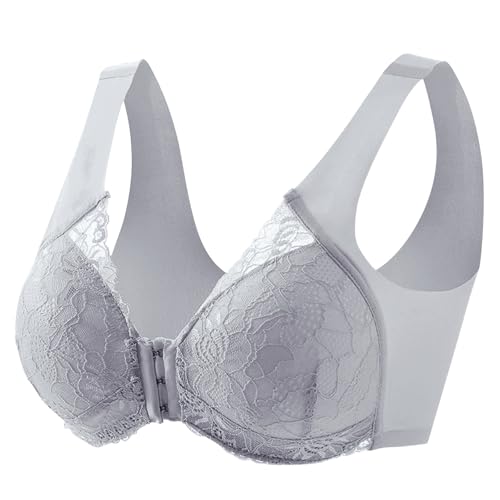 raoieykaxu Damen-BHS Komfort BH Damen mit Bügel Vorderverschluss Rückenfrei Große Brüste Große Größen Funktioneller Sexy Breiten Trägern Klassischer Trainings Für Alltag Yoga Sport Unterwäsche von raoieykaxu