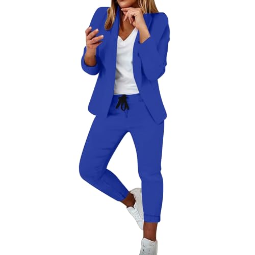 raoieykaxu Zweiteiler Damen Elegant Anzug Elegant 2 Teilig Langarm Anzug Set Zweiteiler Einfarbig Langarm Anzugblazer Festlich Slimfit Streetwear Frauen Baumwolle Freizeitanzug Hosenanzüge Für Damen raoieykaxu Zweiteiler Damen Elegant Anzug Elegant 2 Teilig Langarm Anzug Set Zweiteiler Einfarbig Langarm Anzugblazer Festlich Slimfit Streetwear Frauen Baumwolle Freizeitanzug Hosenanzüge Für Damen von raoieykaxu