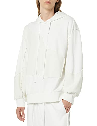 rare/self Oversize-Kapuzenpullover für alle Geschlechter, Zusammengesetzt Frottee-Strick, Weiß/Kokosmilch, Größe 7 von rare/self