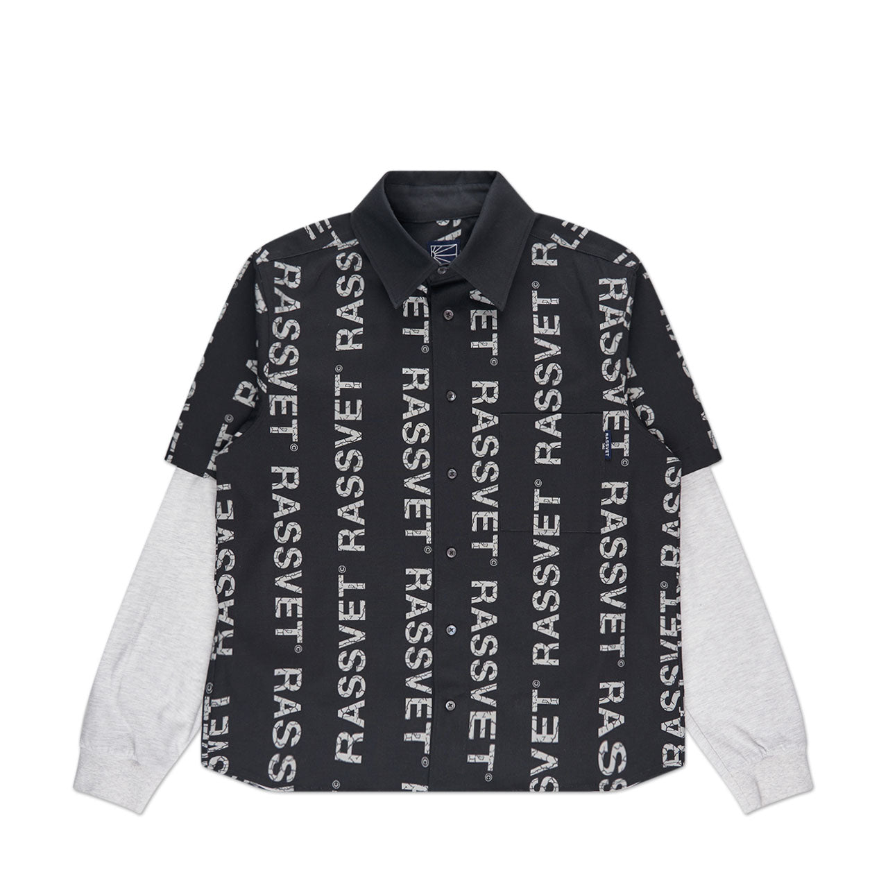 rassvet desert hybrid shirt woven knit (black) von rassvet