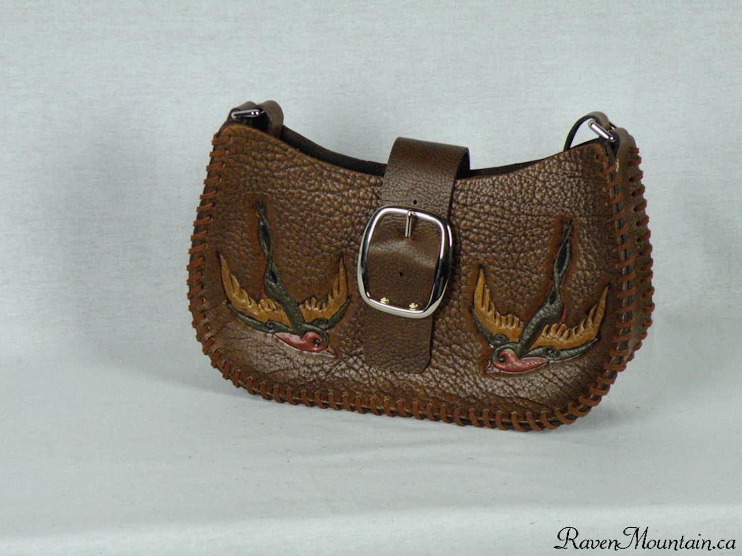 Schwalbe-Leder-Handtasche Schwalbe-Leder-Handtasche von ravenmountain