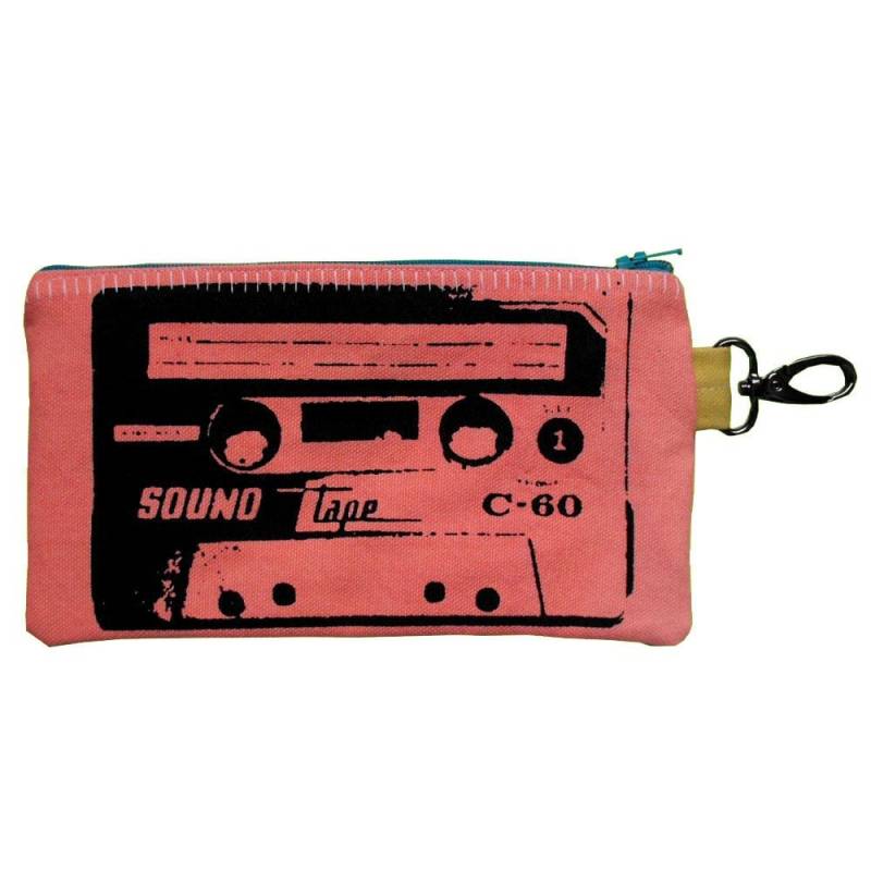 Brieftasche Kassette Rosa Geldbörse Bänder Clutch Reißverschlusstasche Bleistiftbeutel Damen Herren Pfeife Pouch Telefon Scheckbuch Clip On von raygunindustries
