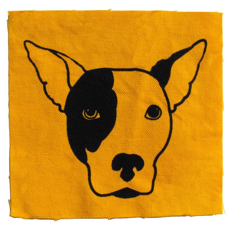 Hund Patch Pit Bull Pitbull Tuch Patches Welpe Welpen Hunde Liebhaber Geschenk Print Stoff Cartoon von raygunindustries