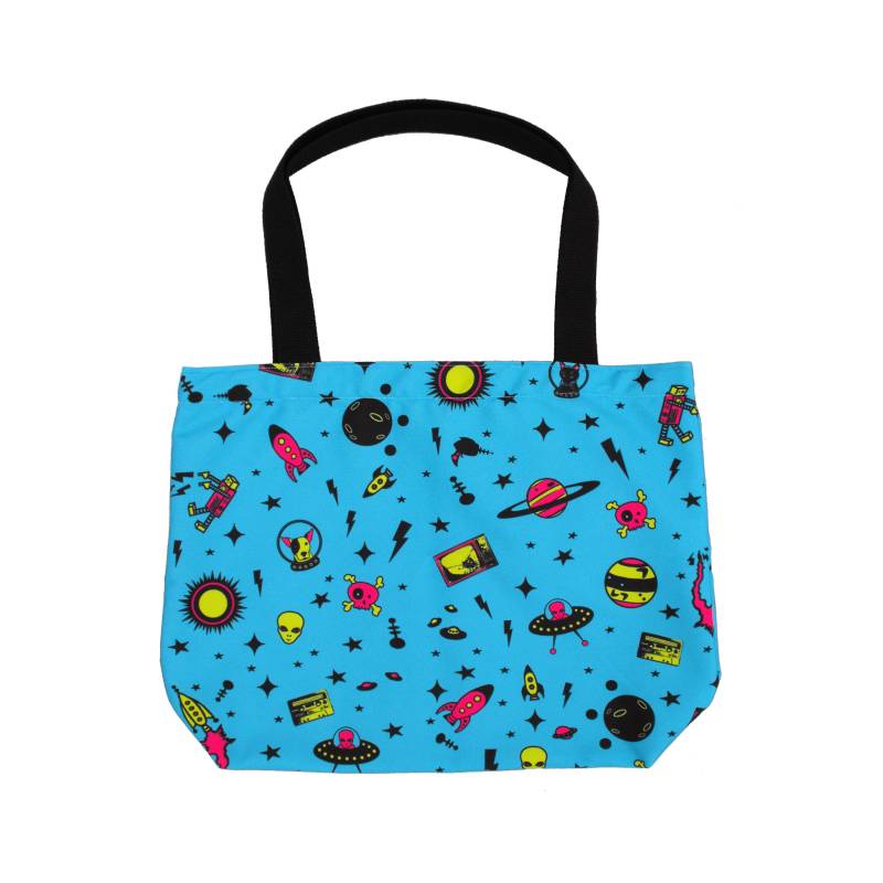 Space Age Einkaufstasche Mit Tasche Wiederverwendbare Lebensmitteltasche Kunst Icons Druck Handtasche Hobo Canvas Tote Gedruckt Geldbörse Planet von raygunindustries
