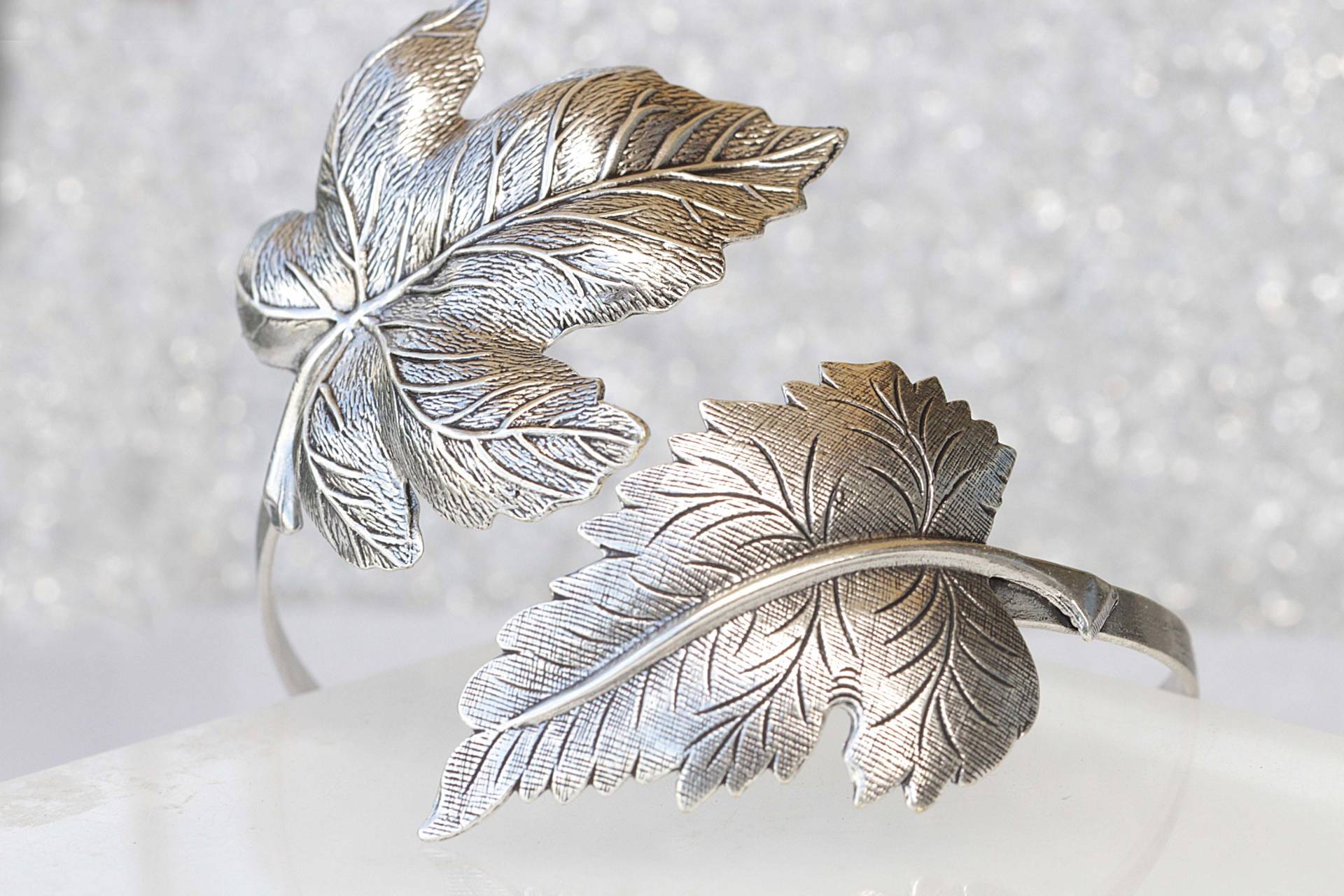 Blatt Armband, Oberarm Armband, Gold Braut Armband Mit Blättern, Monstera Armreif, Statement Manschette, Silber Ethno Schmuck von rebekajewelry