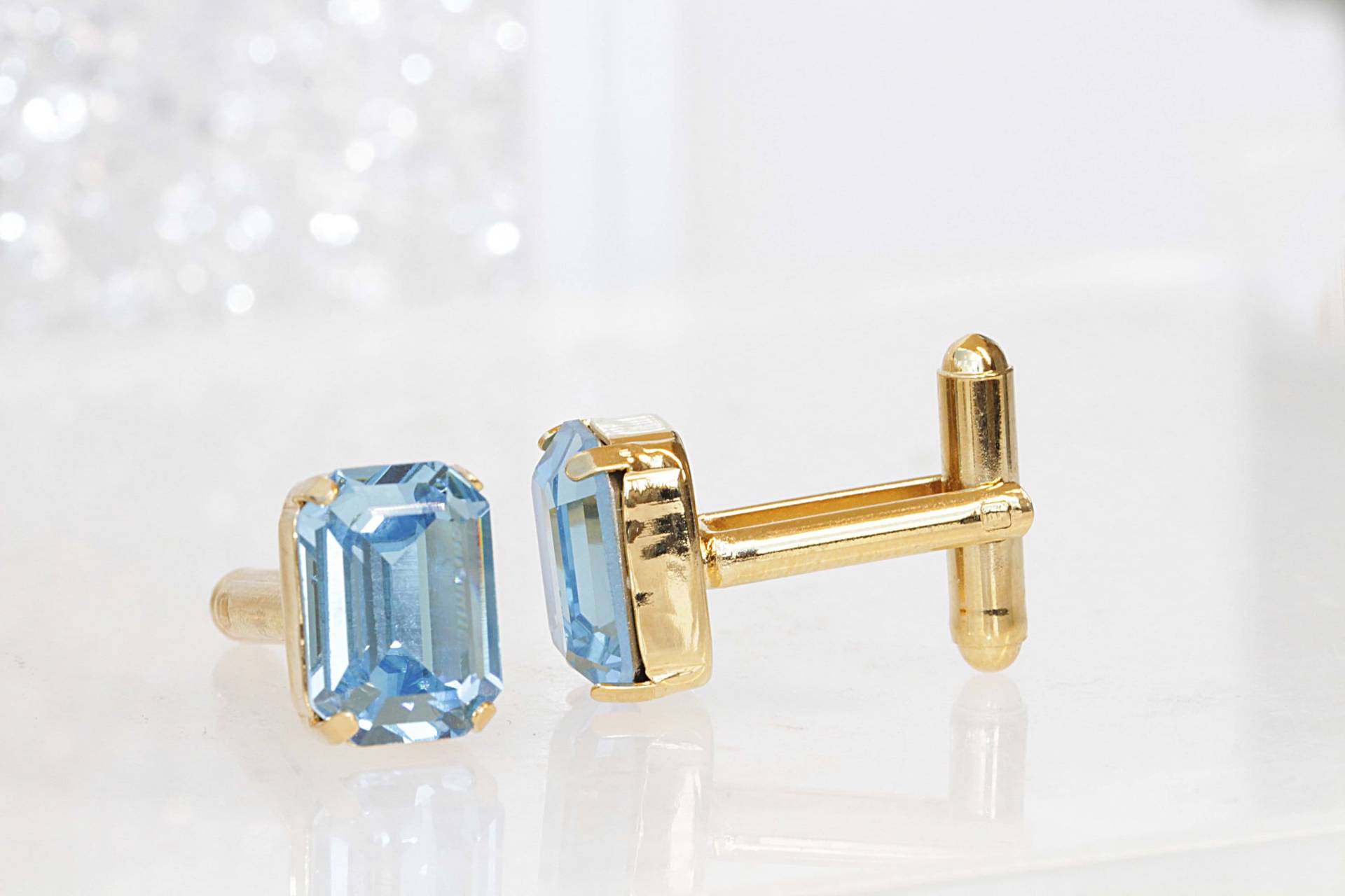 Blaue Manschettenknöpfe, Manschettenknopf Hochzeit, Trauzeuge Hochzeit Manschettenknopf, Vatertag Geschenk von rebekajewelry