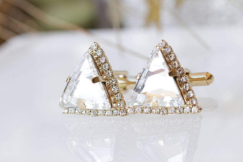 Manschettenknöpfe Des Bräutigams Crystal Rhinestone, Vater Der Braut von rebekajewelry